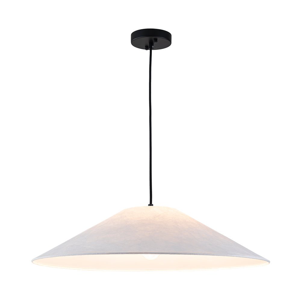 Lámpara de cono colgante de 1 luz, diseño moderno y elegante para iluminación focal y decoración de hogar.