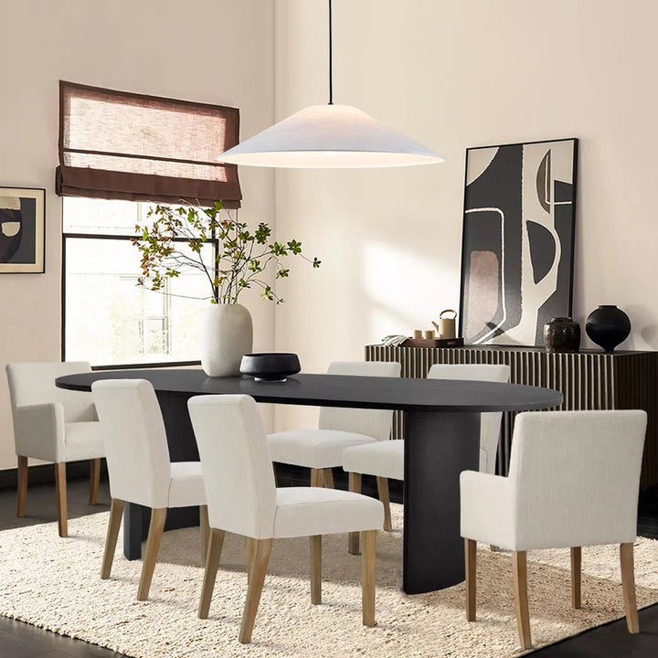 Lámpara de techo colgante minimalista, diseño de cono para un ambiente moderno y sofisticado en casa.