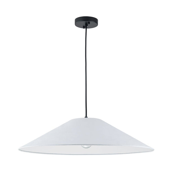 Lámpara colgante de cono para techo, estilo moderno y elegante que ilumina y decora espacios contemporáneos.