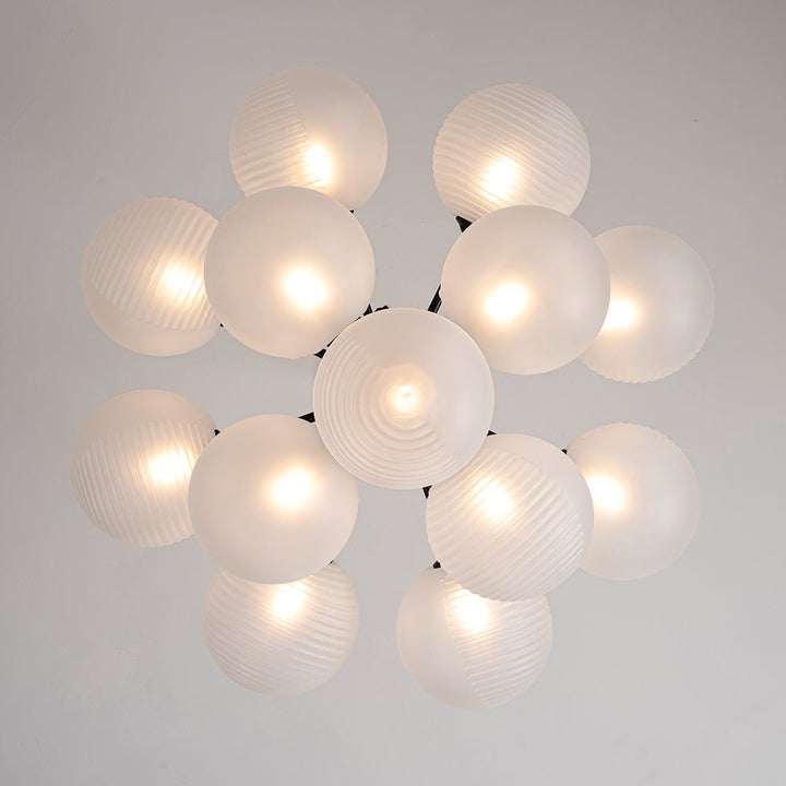 Decoración de comedor: candelabro de burbujas, diseño moderno y sofisticado para el hogar.