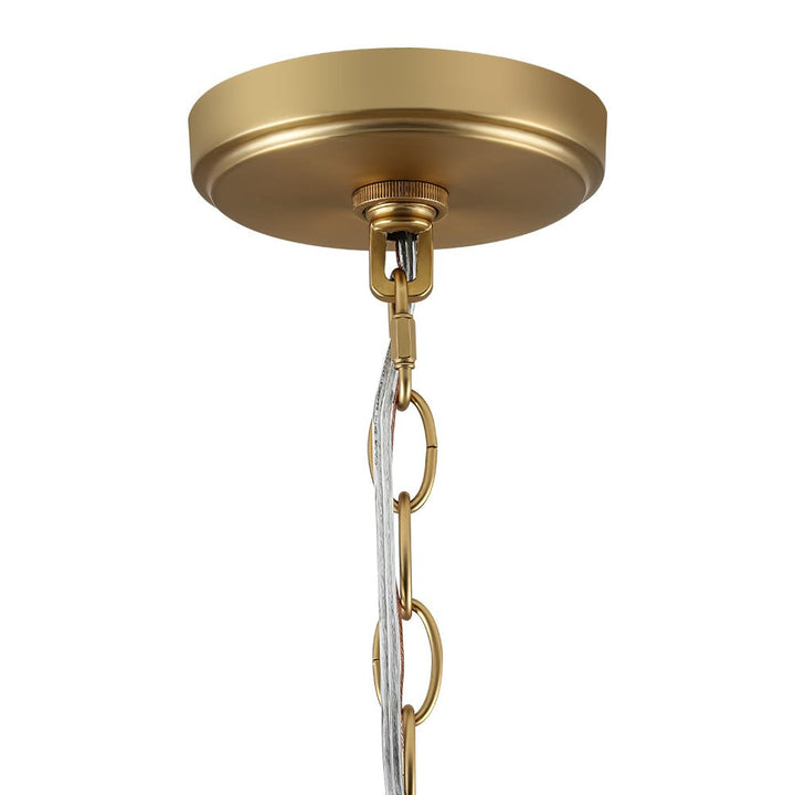 Colgante esfera estriada, vidrio texturizado. Iluminación moderna y cálida para un ambiente acogedor.