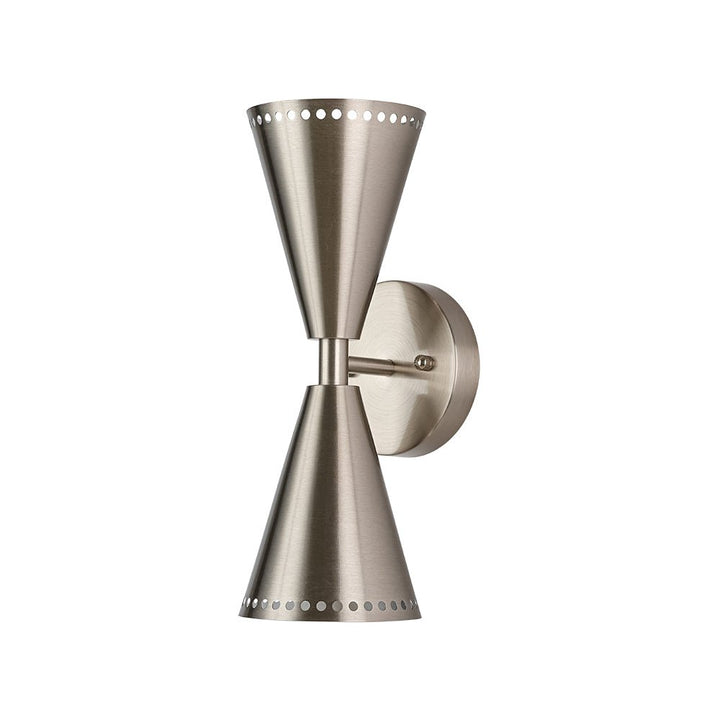 Lámpara de pared cónica moderna, ideal para iluminación interior. Aplique de metal decorativo.