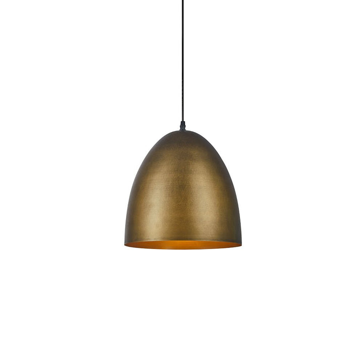 Diseño de lámpara colgante industrial campana, metal resistente, perfecto para decoración vintage.