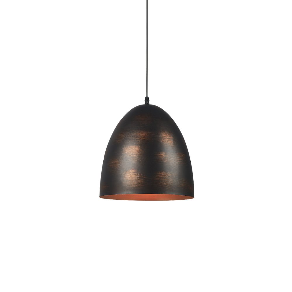Colgante de metal industrial estilo campana, iluminación decorativa para hogar y restaurantes.