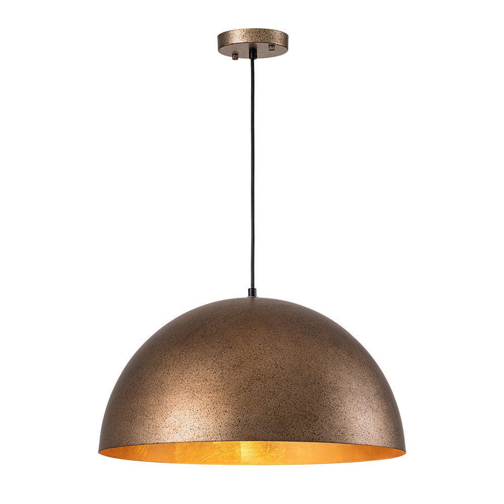 Lámpara de diseño moderno industrial con cúpula, iluminación colgante para isla de cocina.