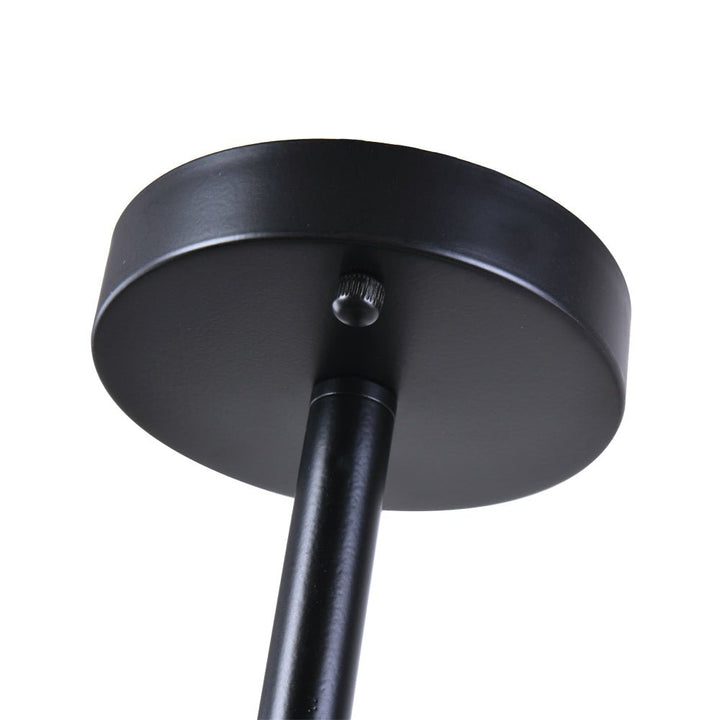 Luz de techo Sputnik de 6 luces, versátil estilo Mid-Century Moderno para sala, dormitorio o entrada.