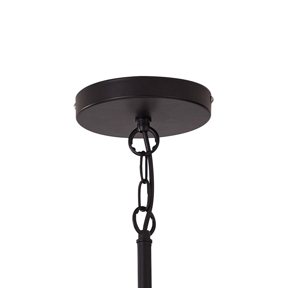 Araña de techo Sputnik negra y dorada, 8 bombillas. Ideal para añadir estilo moderno de mediados de siglo.