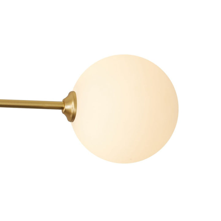 Semi flush mount moderno: Lámpara Sputnik lineal 6 luces. Estilo Mid-Century, perfecta para iluminar tu hogar.