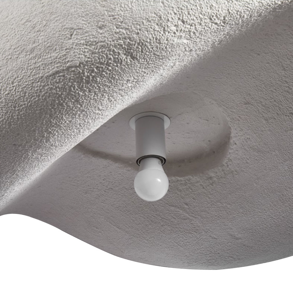 Decoración hogar: lámpara de techo nube minimalista, colgante, de poliestireno, con diseño moderno.