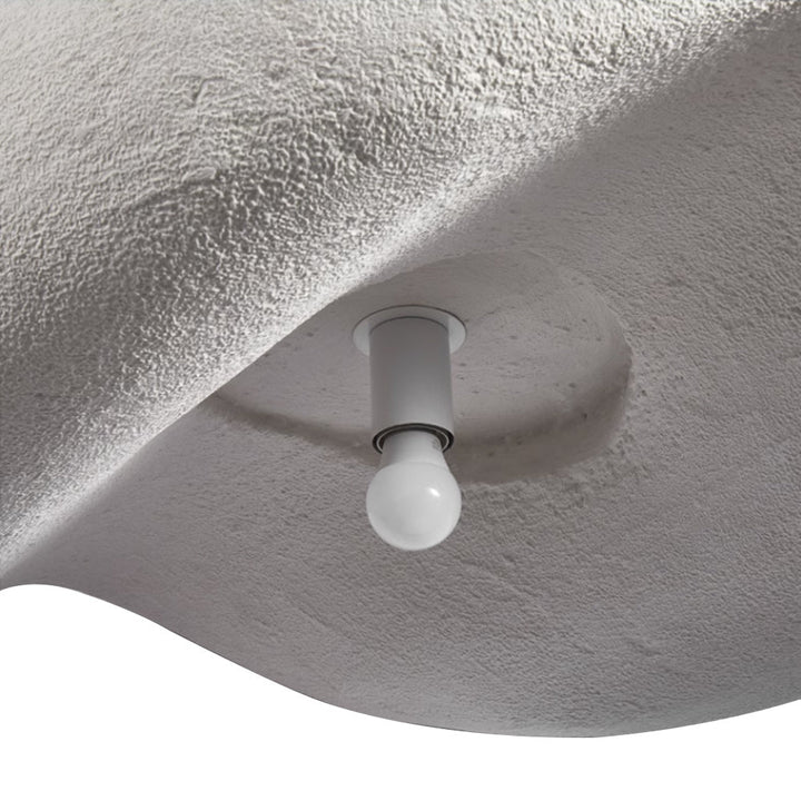Decoración hogar: lámpara de techo nube minimalista, colgante, de poliestireno, con diseño moderno.