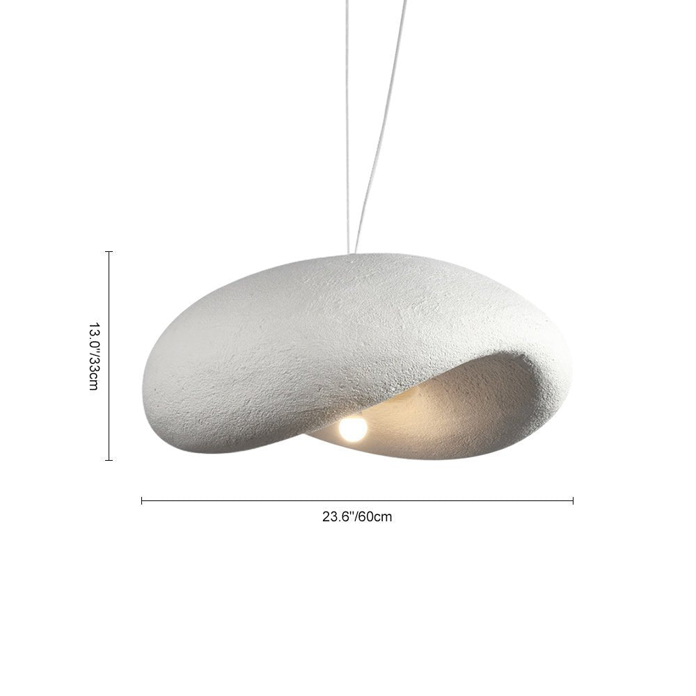 Lámpara de techo estilo nube, colgante, hecha a mano con poliestireno, para decoración minimalista moderna.