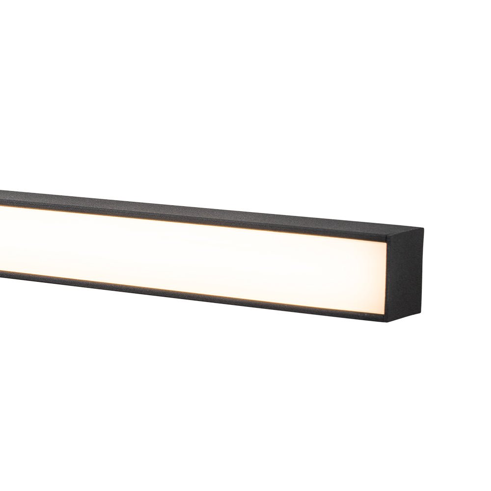 Lámpara de techo LED decorativa, estilo moderno. Dos luces que crean un ambiente cálido y actual.