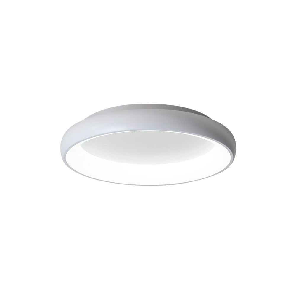 Plafón LED redondo minimalista, luz de techo regulable 3000K-6000K. Iluminación interior moderna.