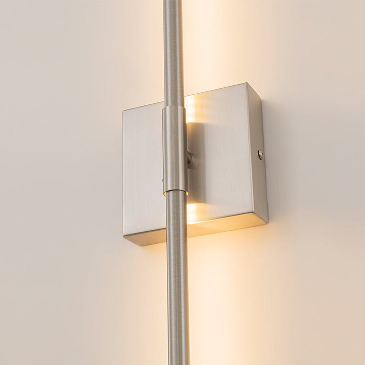 Aplique de pared LED moderno, luz lineal cálida para dormitorios y salas de estar.