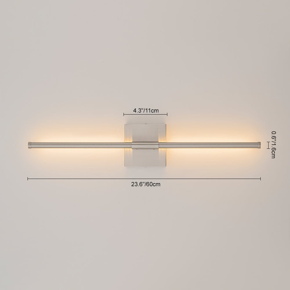 Luz de pared lineal LED, perfecta para el dormitorio o la sala de estar con luz suave.