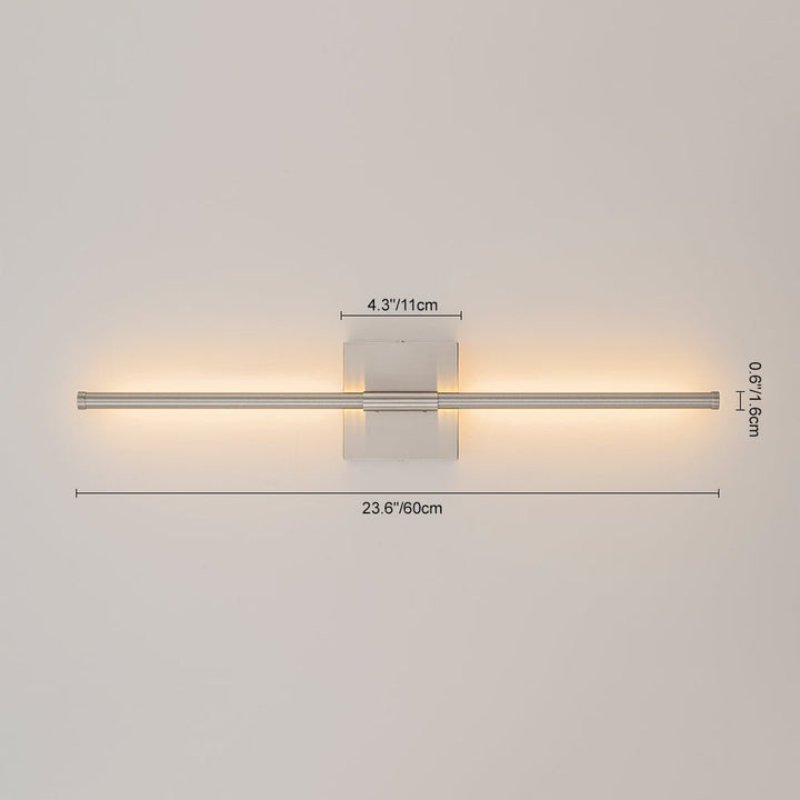 Luz de pared lineal LED, perfecta para el dormitorio o la sala de estar con luz suave.