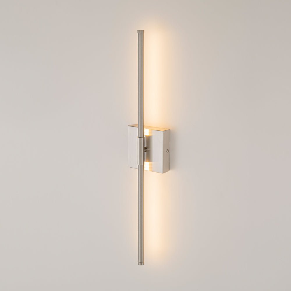 Luz de pared lineal LED, estilo minimalista para decoración del hogar actual y sofisticada.