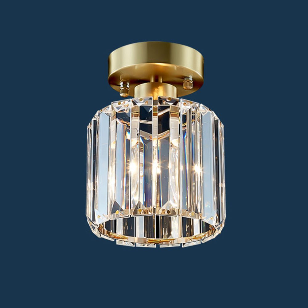 Iluminación de techo de cristal, lámpara moderna empotrada para salón. Diseño elegante que añade glamour a la cocina.