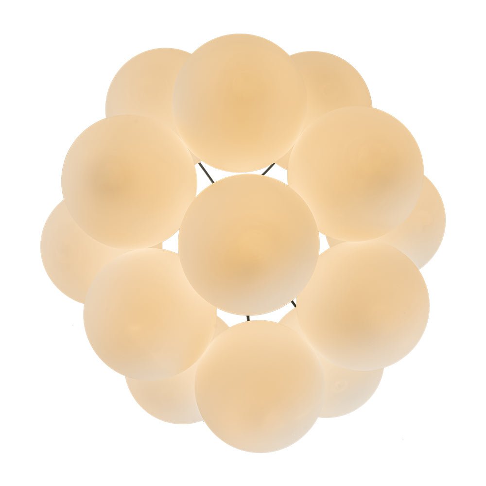 Lámpara de techo de burbujas, 13 luces para crear una atmósfera luminosa y elegante.
