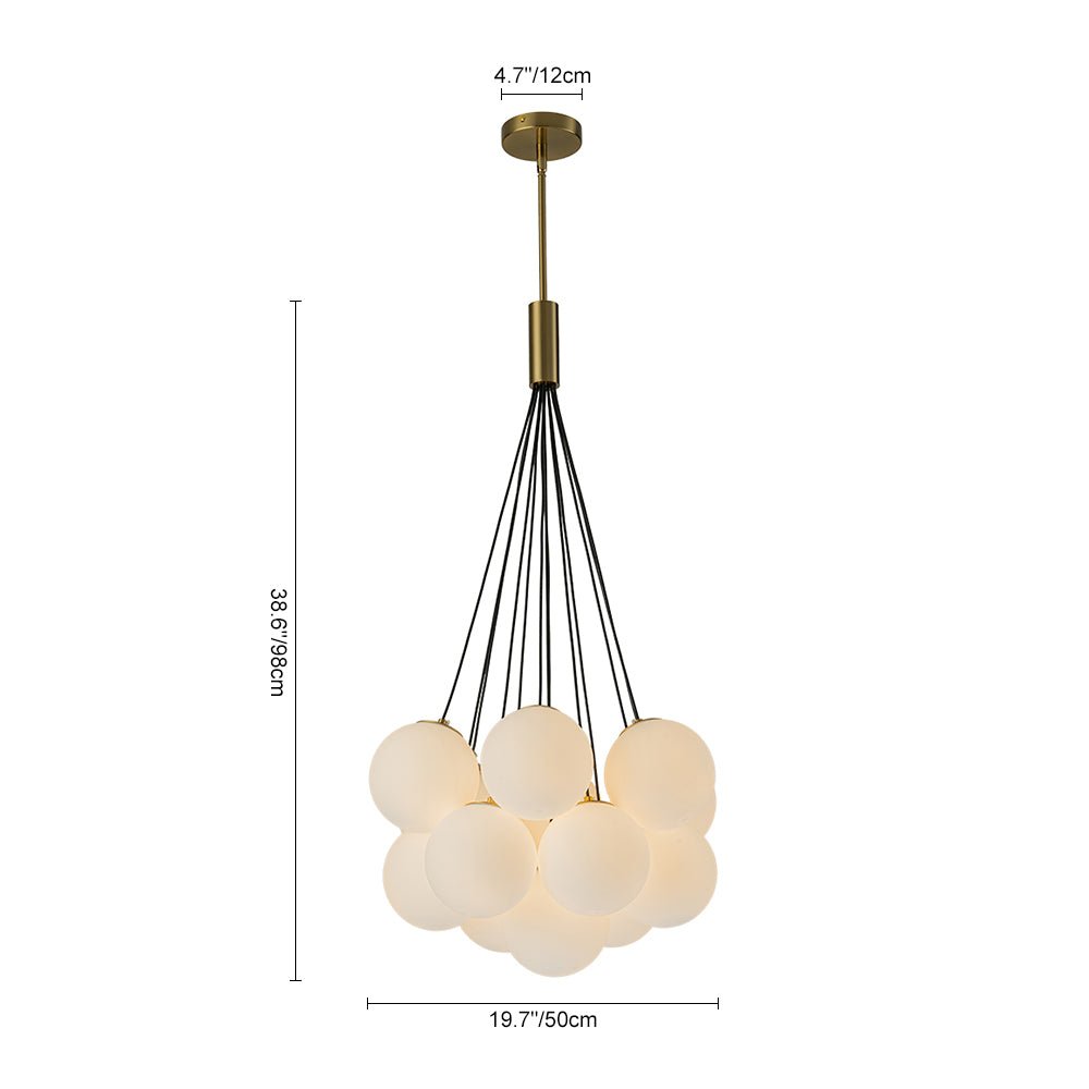 Lámpara colgante de burbuja, 13 luces para un toque moderno y elegante en tu espacio.
