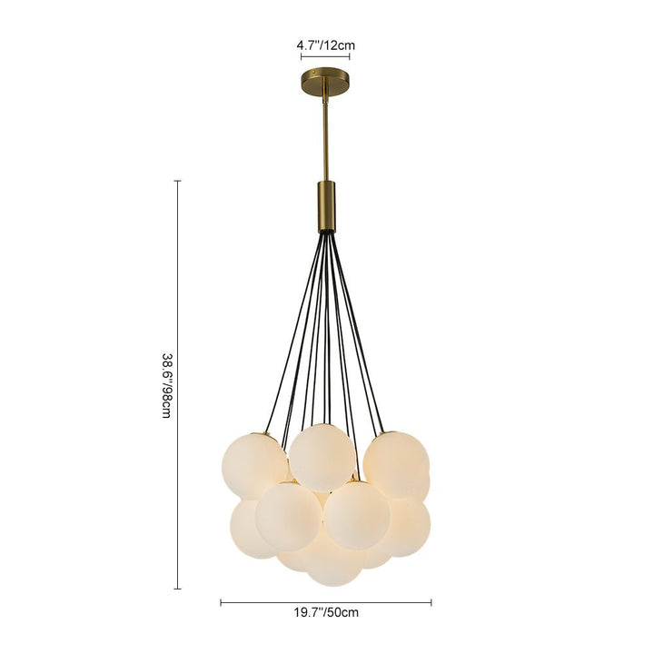 Lámpara colgante de burbuja, 13 luces para un toque moderno y elegante en tu espacio.