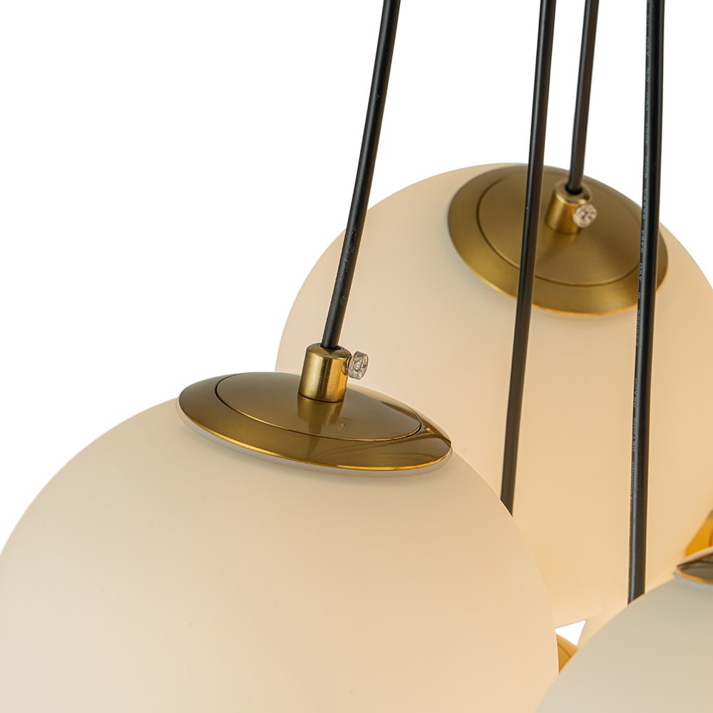Candelabro estilo burbuja con 13 luces, iluminación moderna para cualquier habitación.