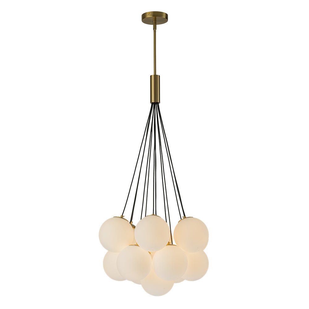 Candelabro de burbuja, iluminación decorativa de 13 luces para ambientes elegantes.