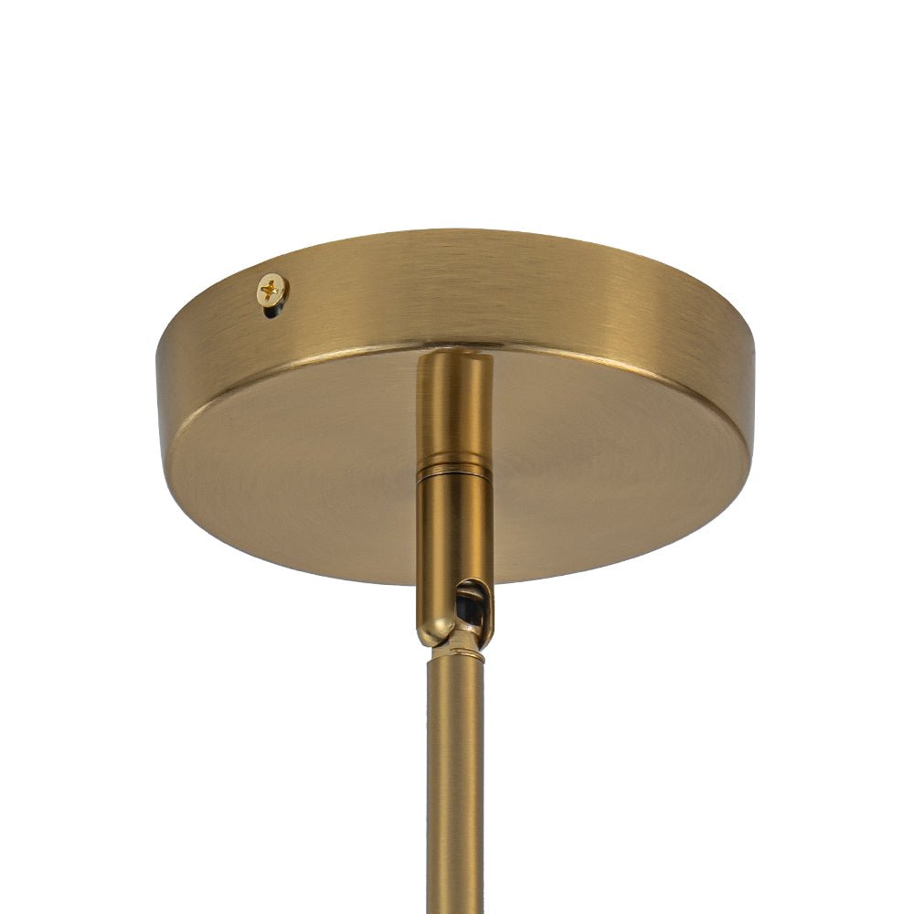 Iluminación de hogar: candelabro moderno con 13 luces y esferas de burbuja cristalina.