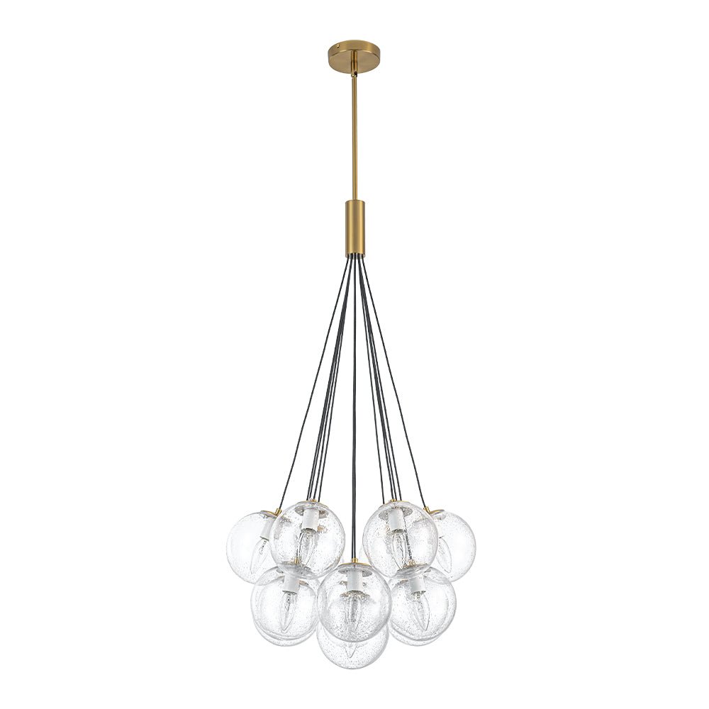 Iluminación moderna para el hogar, candelabro burbuja de 13 luces y estilo único.