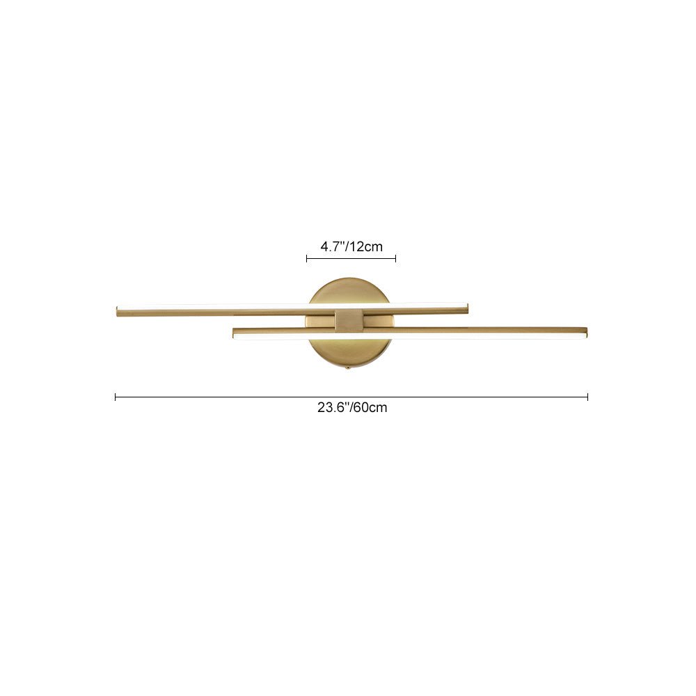 Moderna lámpara LED lineal para espejo. Aplique de baño con luz fría, eficiencia y estilo.