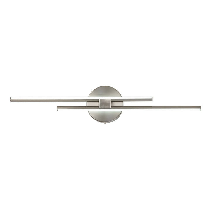 Lámpara de pared LED minimalista, barra lineal moderna de baño con luz cálida.