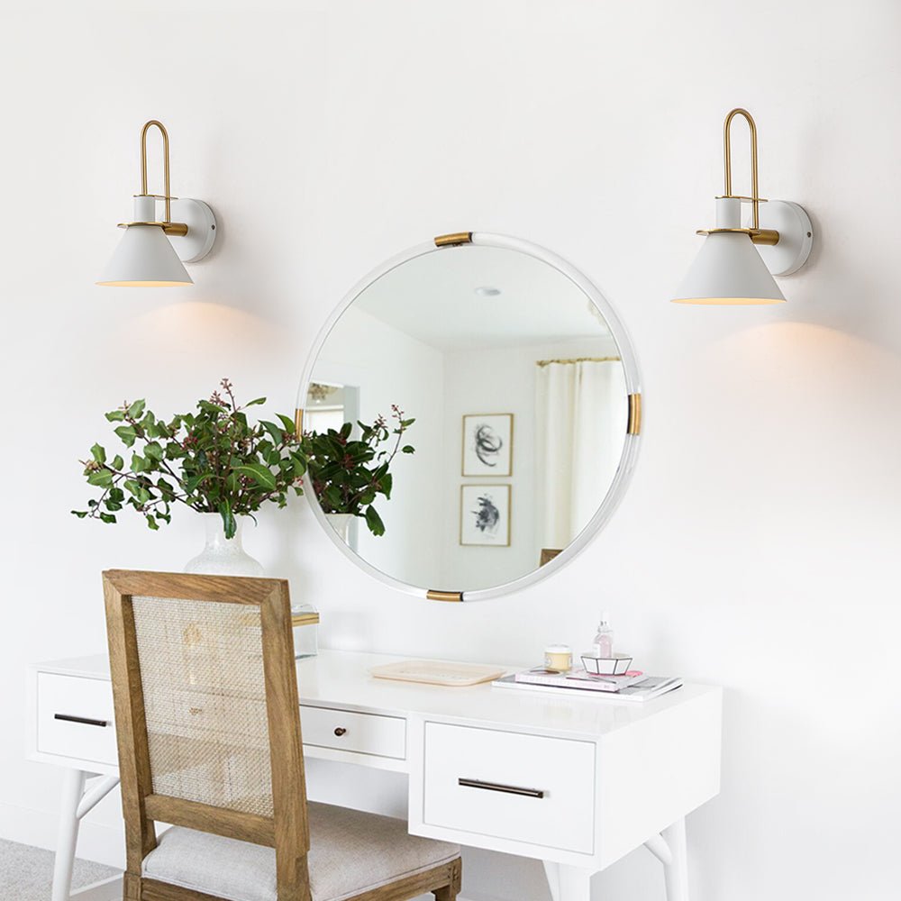 Aplique de pared cónico para dormitorio, realza el diseño de tu hogar con estilo moderno.