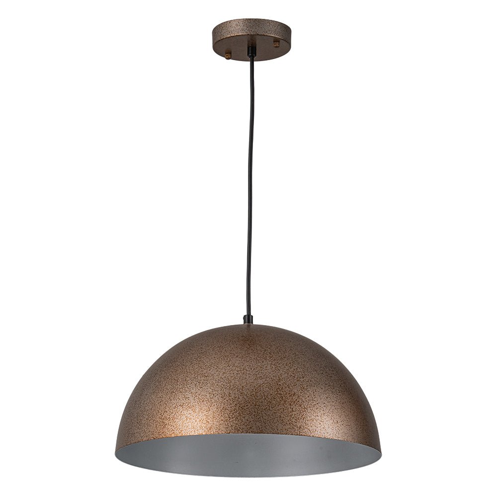 Colgante cúpula industrial regulable, ideal para iluminación de tarea en cocina.