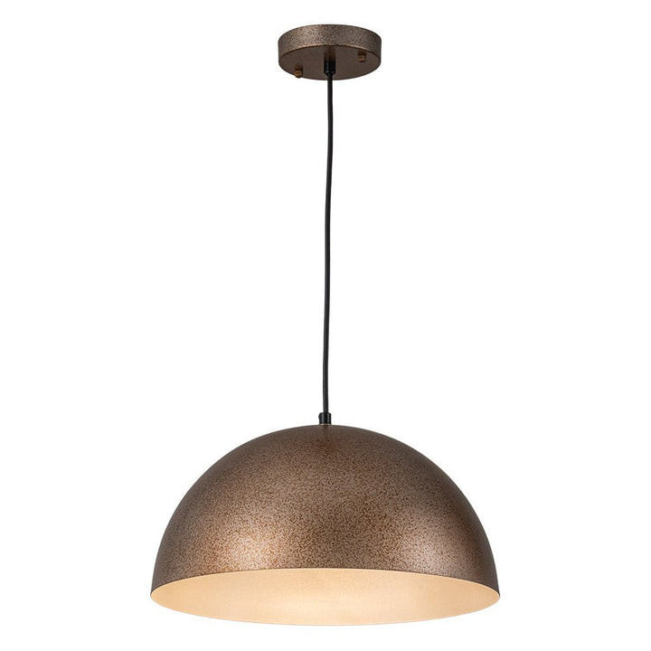 Lámpara industrial de cúpula para comedor, iluminación directa. Estilo chic vintage.