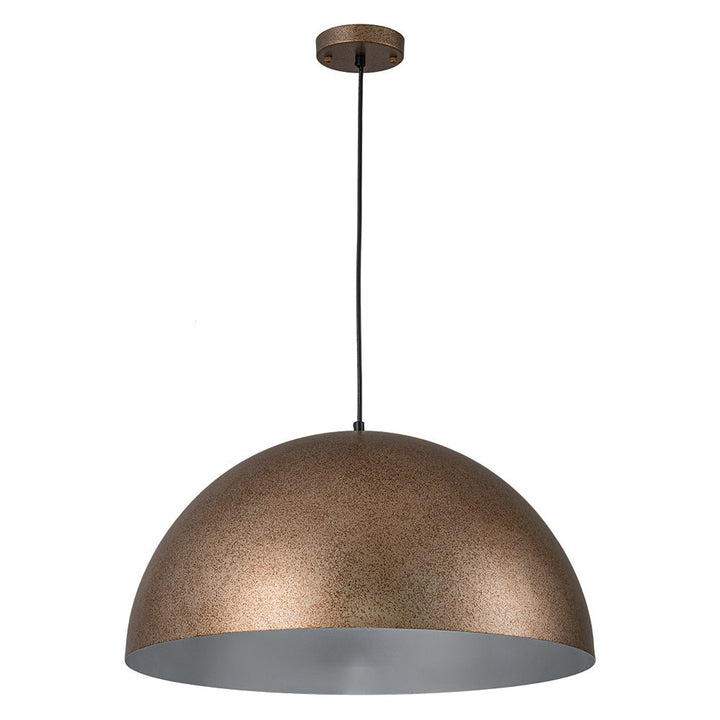 Decoración de techo: lámpara colgante industrial cúpula para un hogar moderno.