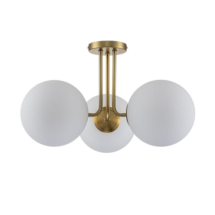 Iluminación de techo Sputnik mid-century, 3 puntos de luz. Estilo retro para cualquier habitación.