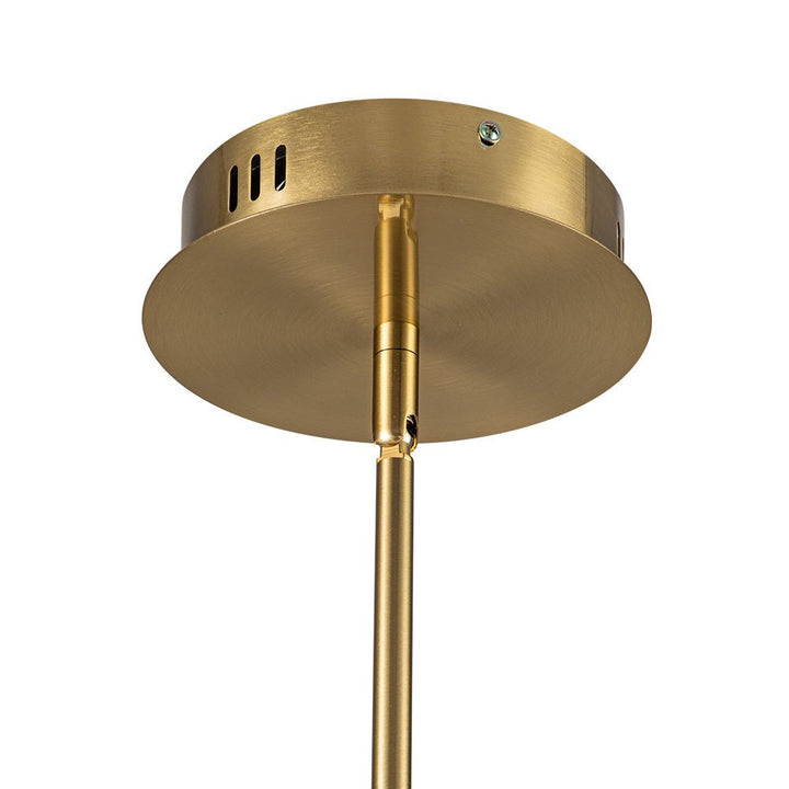 Candelabro LED Sputnik moderno lineal de 6 luces, iluminación de techo para sala comedor.