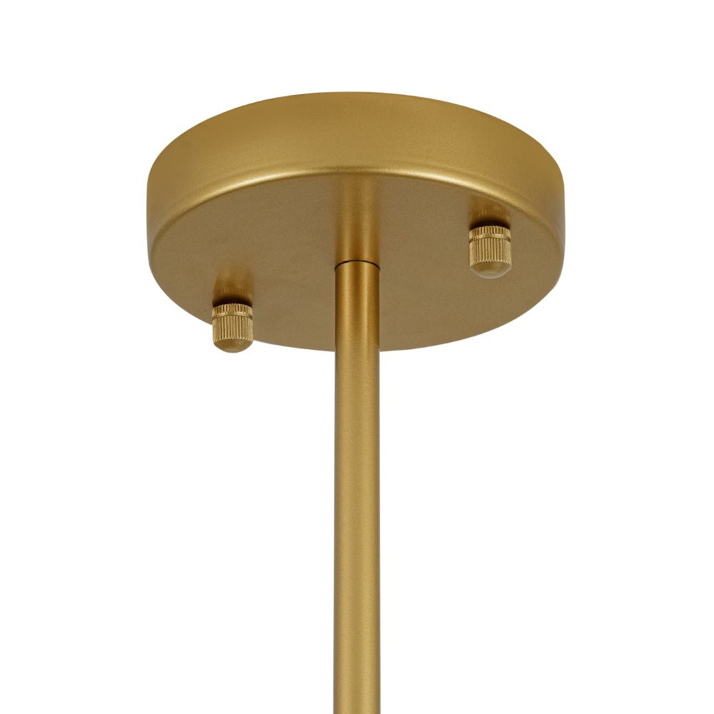Lámpara de techo moderna Sputnik, 8 luces doradas, semi empotrada, para dormitorio.