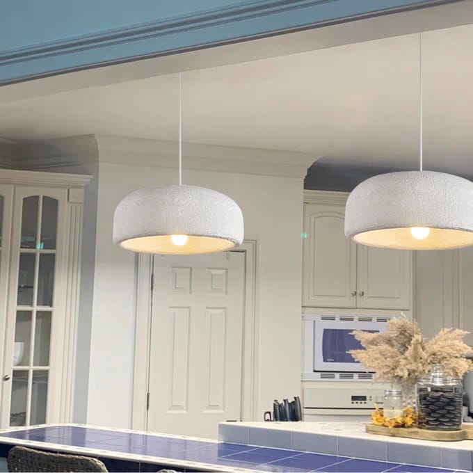 Colgante moderno nube. Lámpara de techo minimalista para hogar, luz decorativa comedor.