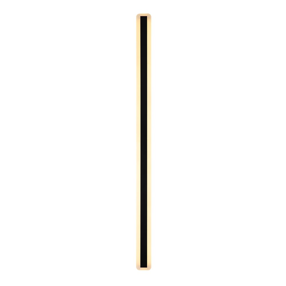 Elegante luz de pared LED exterior negra. Iluminación moderna y minimalista para embellecer fachadas y patios.