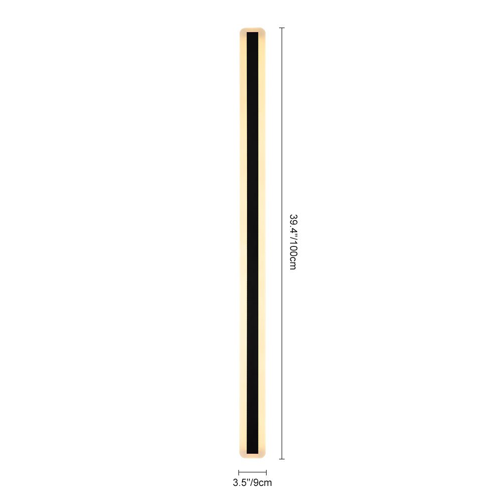 Fachada iluminada con luz de pared LED exterior negra. Diseño minimalista, moderno e impermeable para tu hogar.