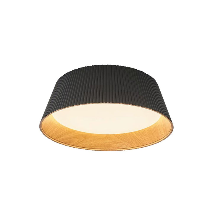 Lámpara de techo LED empotrada cónica con grano de madera, eficiencia energética para tu hogar.