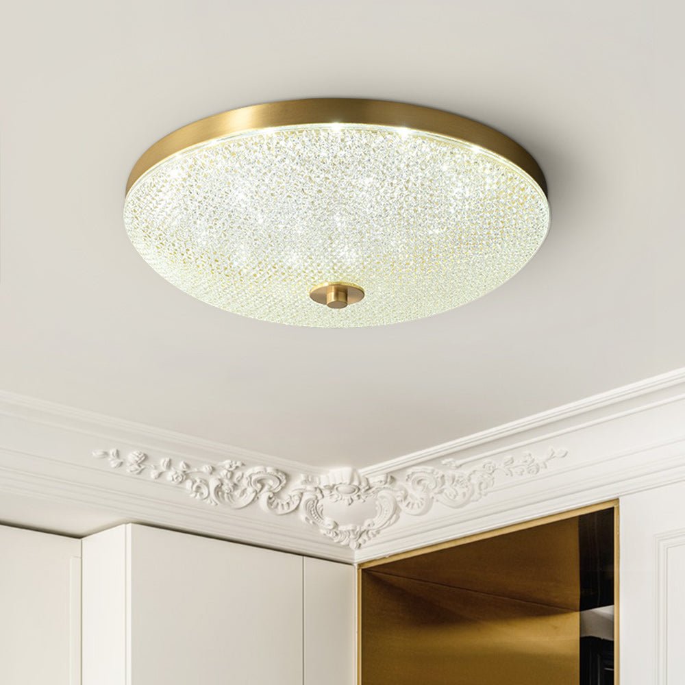 Lámpara LED empotrada de techo, estilo tazón, regulable, luz moderna para hogar.