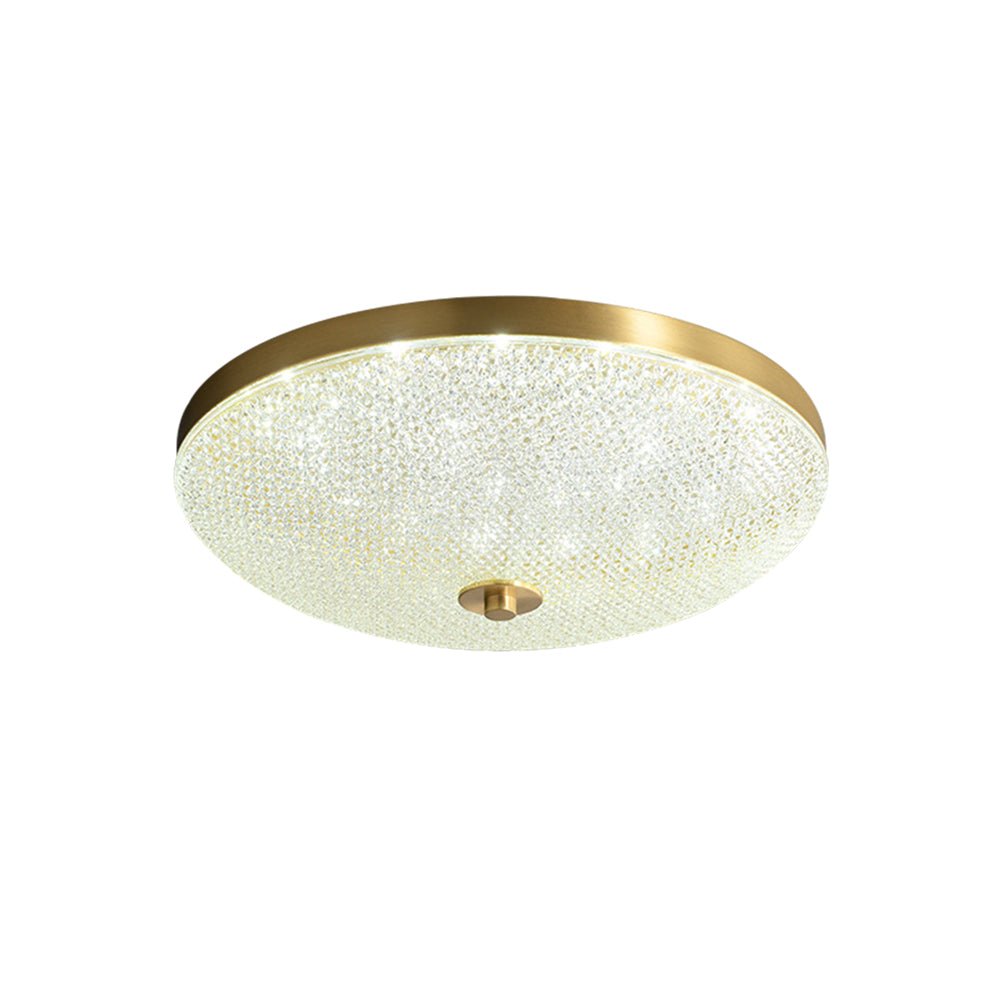 Lámpara de techo moderna LED, empotrada, regulable, tazón en latón para ambiente.