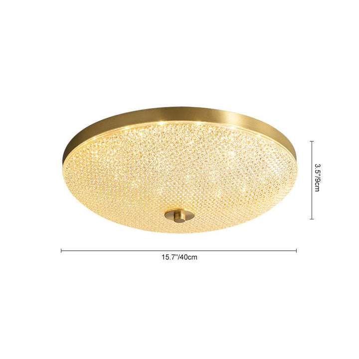 Moderna lámpara de techo LED empotrada, regulable, diseño tazón, para interior de hogar.