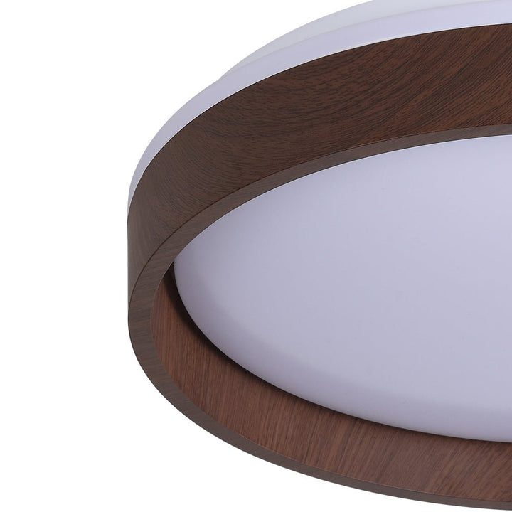 Plafón LED redondo moderno, luz de techo empotrada para interiores. Eficiente y decorativo en cualquier hogar.