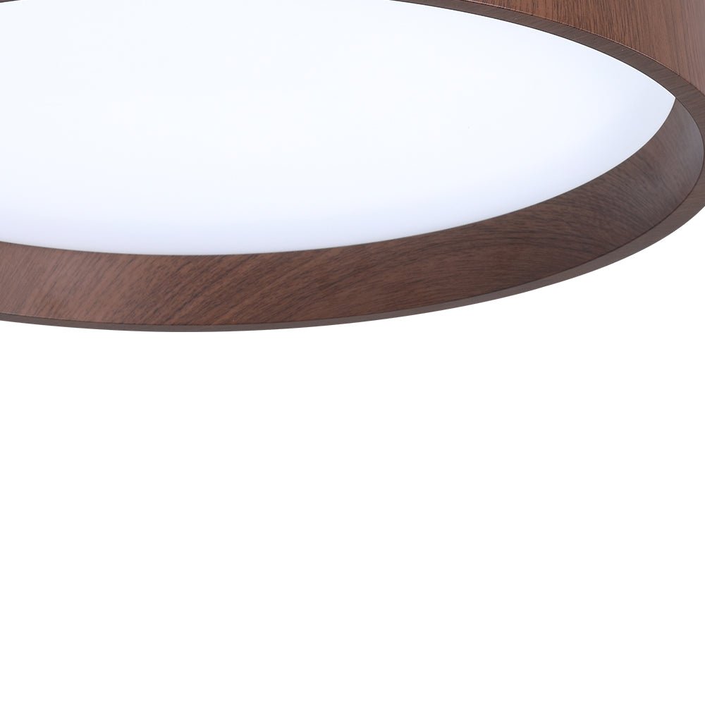 Luminaria LED redonda de techo, diseño moderno. Iluminación interior empotrada, ideal para el hogar.