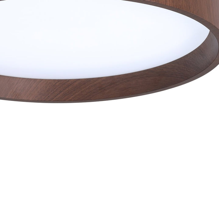 Luminaria LED redonda de techo, diseño moderno. Iluminación interior empotrada, ideal para el hogar.
