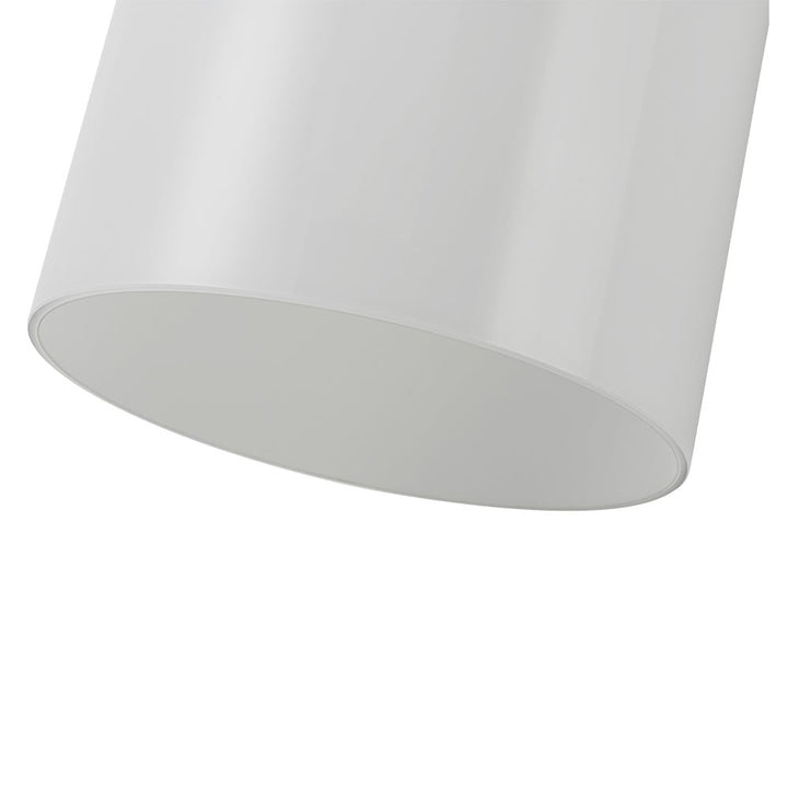 Lámpara de pared escandinava de vidrio cilíndrico, latón, diseño chic para cualquier espacio interior.