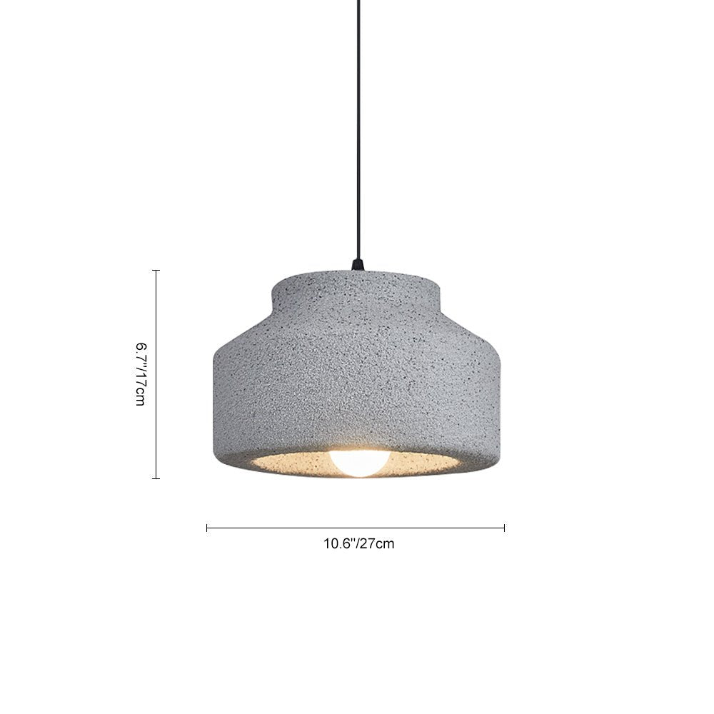Estética Wabi Sabi en lámpara colgante gris, creando luz ambiental perfecta para cualquier decoración hogar.